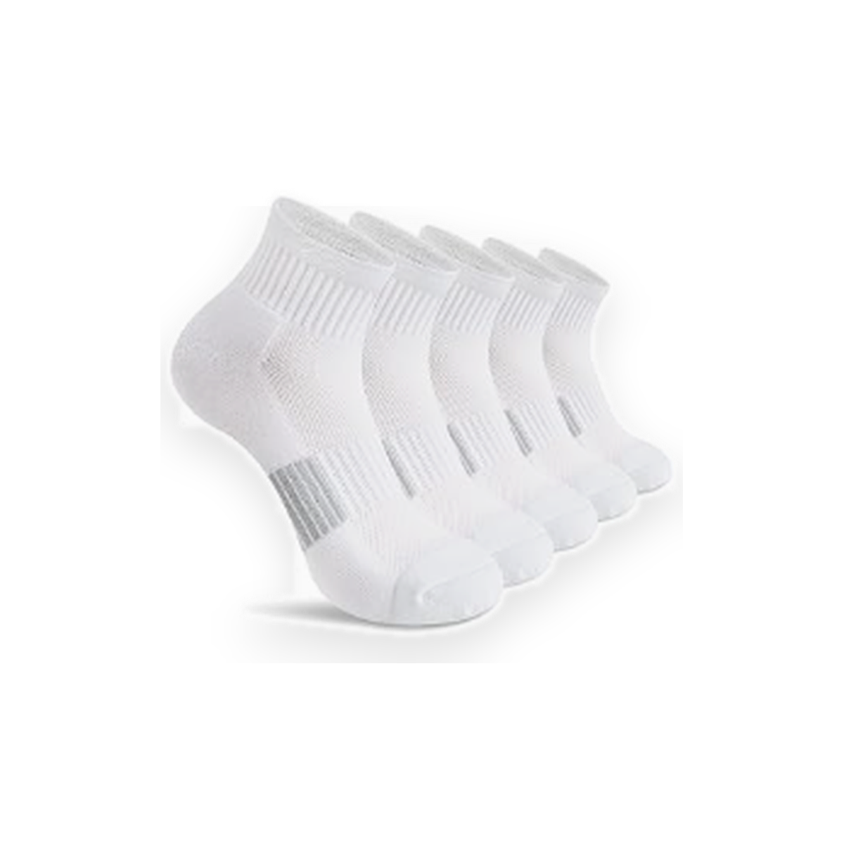 Pinvessa White Athletic Ankle Socks