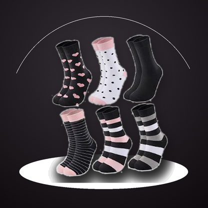 Pinvessa Patterned Crew Socks