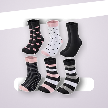 Pinvessa Patterned Crew Socks